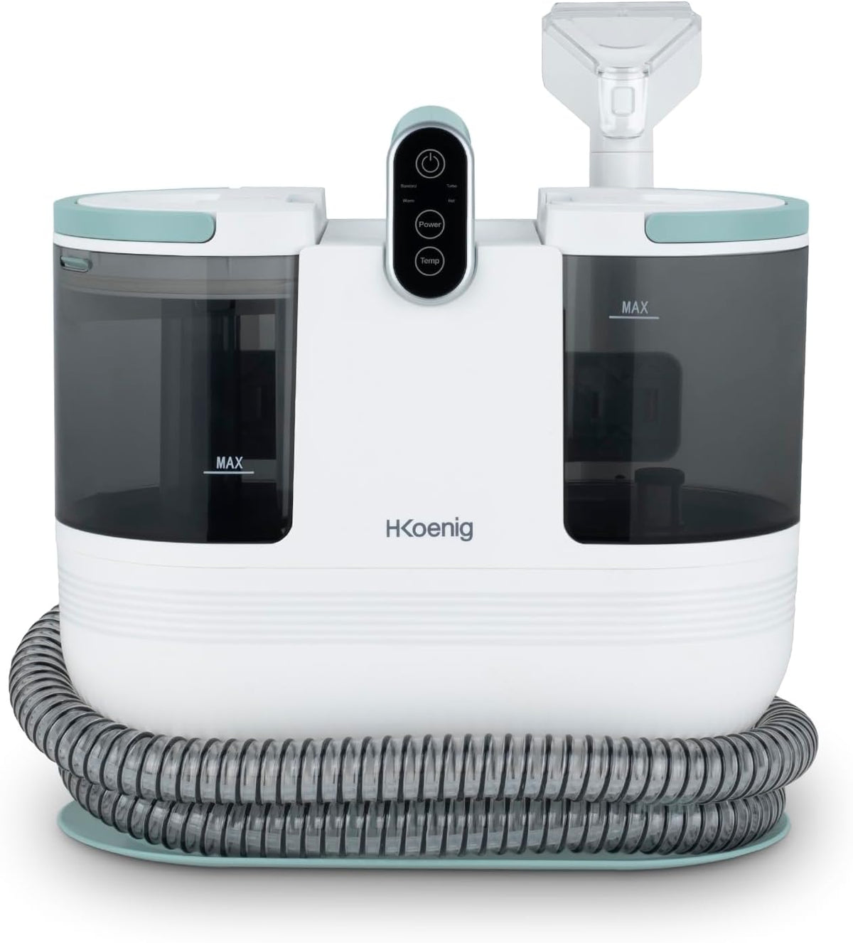 Tapijtreiniger H.Koenig TWT88 Handtextielreiniger, 1600 ml en 950 ml, waterstroom 290 ml/min, 1200 W, temperatuur tot 60 °C, 2 zuigniveaus, warm water