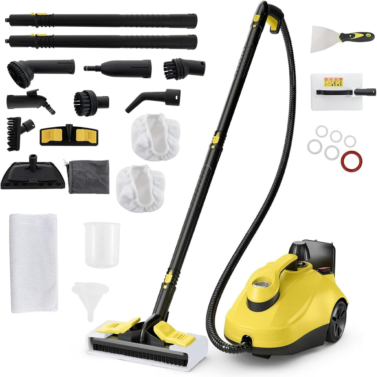 Costway Stoomreiniger 2000 W, met 29 accessoires, tot 160 °C, stoomreiniging