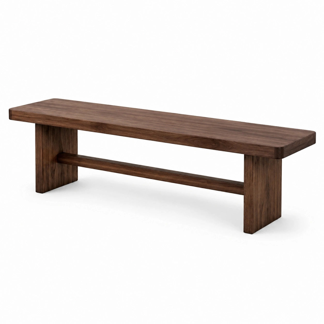 Holzbank Walnussholz Dunkelbraun 160 cm