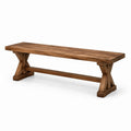 Holzbank aus massiver Eiche Naturfarbe 180cm