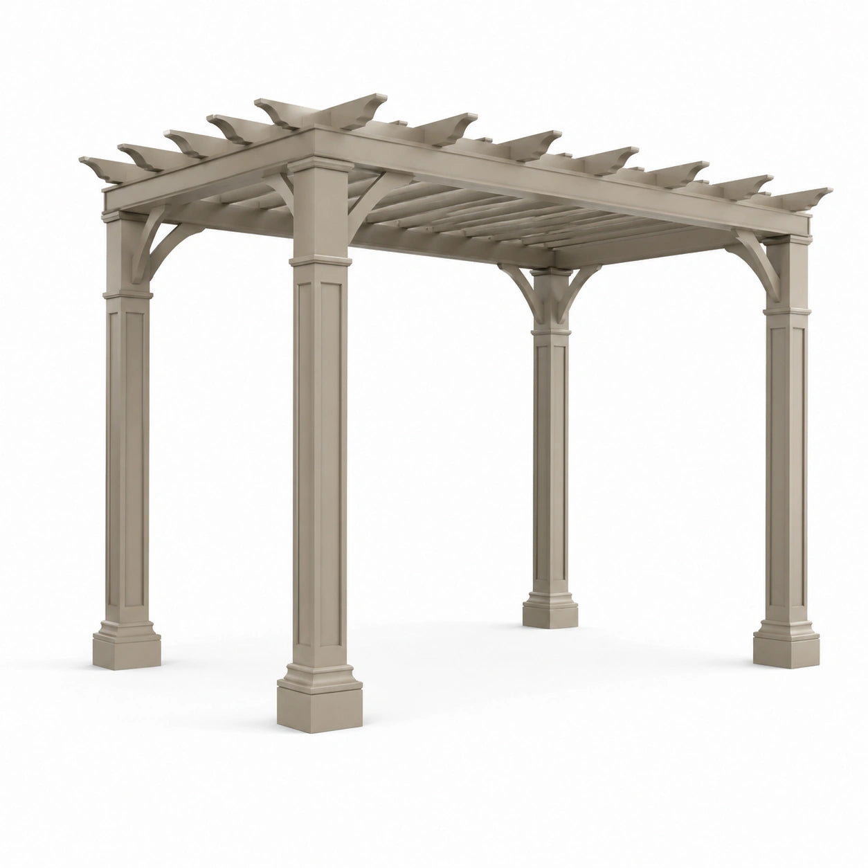 Kunststoff Pergola Sand 300x300x240 cm