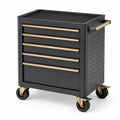 Werkzeugwagen Schwarz/Gold mit 5 Schubladen aus Stahl
