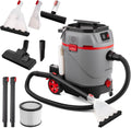 Nat- en droogzuiger Lehmann Primewash 2800 Tapijtreiniger & Meubelreiniger, 35 L Tank, met Heet Water 60 °C, Grijs, Vlekkenreiniger, Cleaner Machine