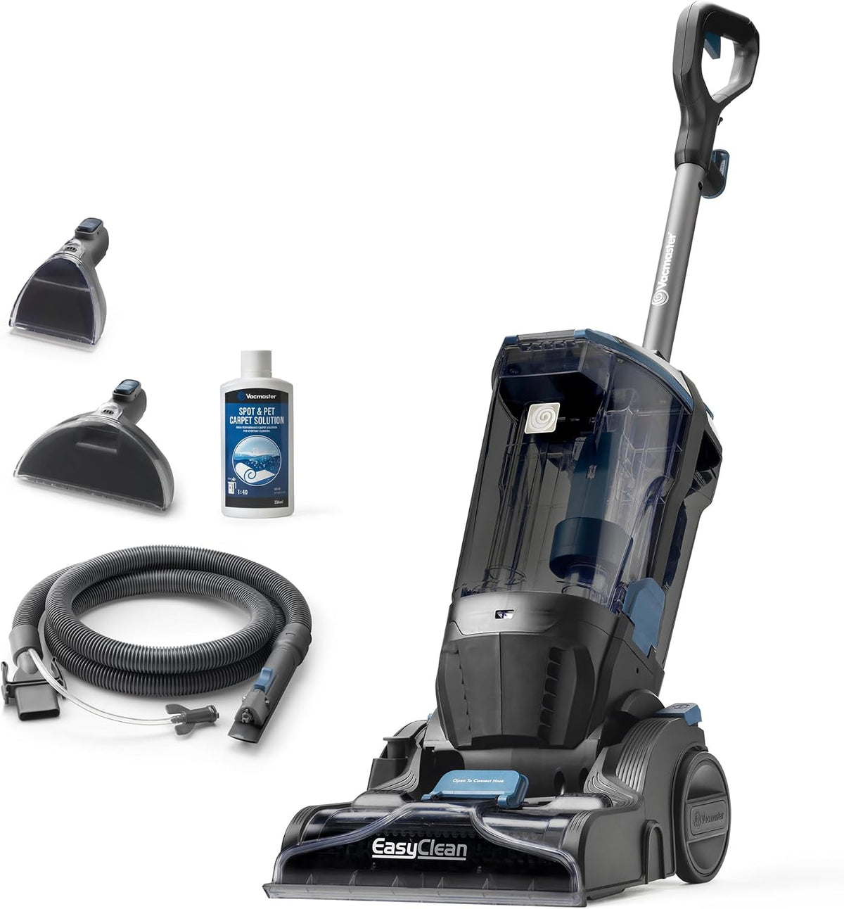 Vacmaster Tapijtreiniger, krachtige 750 W motor, 3,2 l tankcapaciteit, professionele resultaten, verwijdert vuil en vlekken, voor tapijten