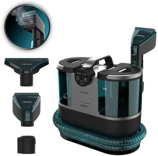 Tapijtreiniger Cecotec Stofzuiger, met kabel - stofferreiniger Conga 7000 Carpet&Spot Clean Steam XXL.1700 W, 3-in-1 reiniging, actieradius 7 m