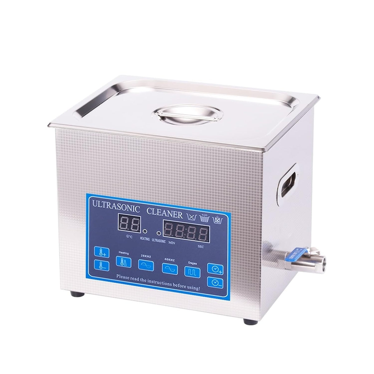 Ultrasone reiniger Tecjhjz reinigingsmachine, 10 l, ontgaser, badkamer, type DPF, PCB, sieraden, frequentie sweep, voor brillen, horloges, oorbellen