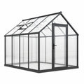 Aluminiumgewächshaus mit Polycarbonatplatten 250x190x195 cm