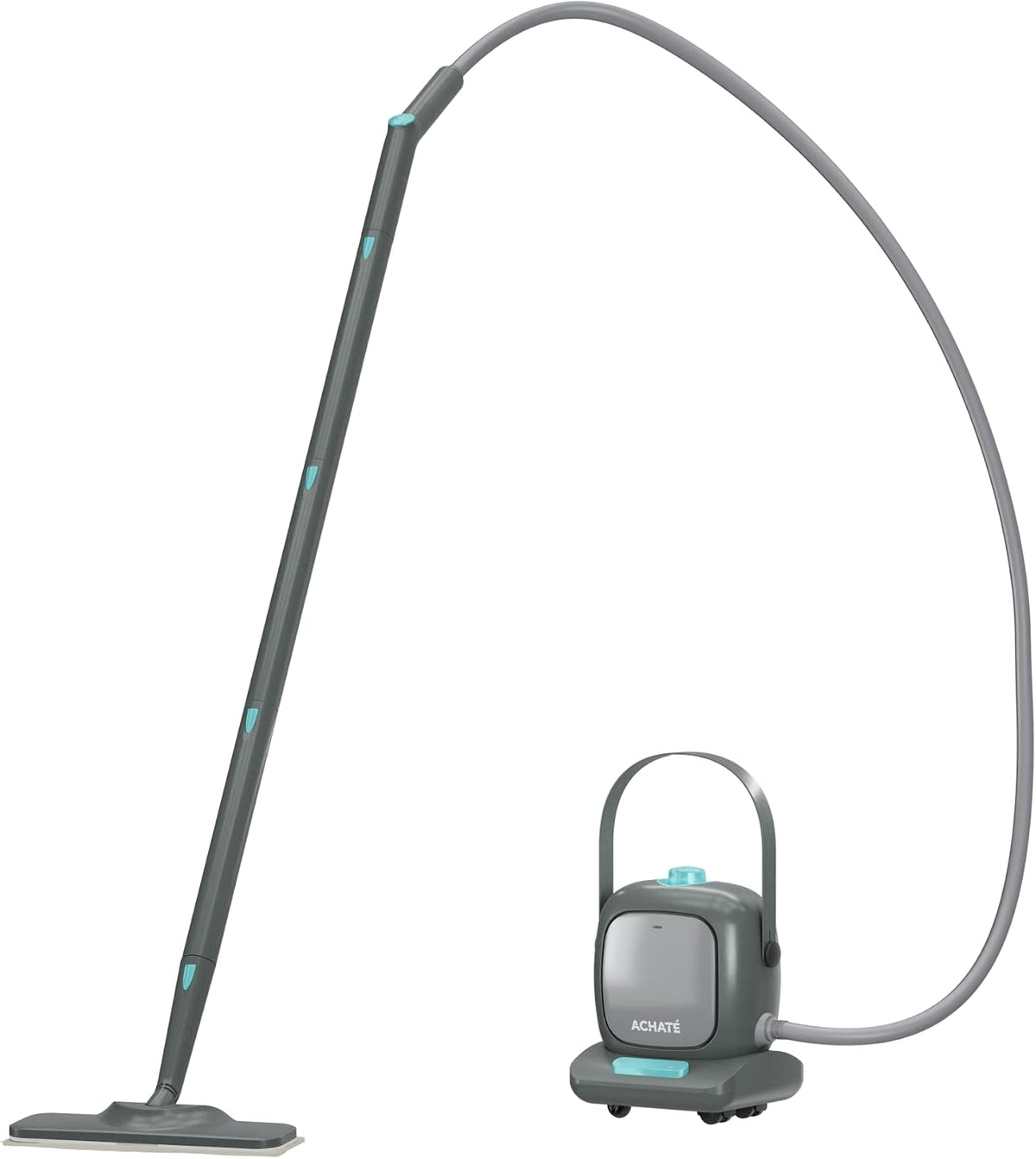 Achaté Stoomreiniger Achaté PRO, 3,5 Bar Stoomdruk, 2-in-1 Handheld en Vloer, 5 Meter Snoer, 10 Hulpstukken, 1500W, 1500ml Tank, Universeel Gebruik