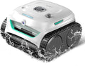 Wybot Zwembadrobot C2 Vision, 8 modi, app-wit, A Draadloze zwembadrobot, accu, met AI-camera, sterke zuigkracht, dubbele filter, waterlijn