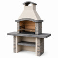 Grillkamin Schamottestein Grau 200 cm