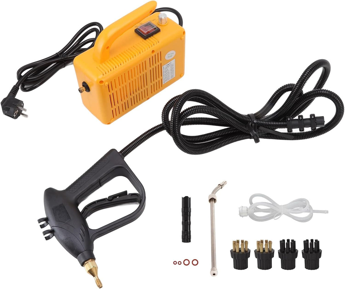 Stoomreiniger Chrees Draagbare Handstoomreiniger Elektrische, voor Autokeuken (EU-stekker 220V), met Verlengbuis Opzetborstels Zaklamp