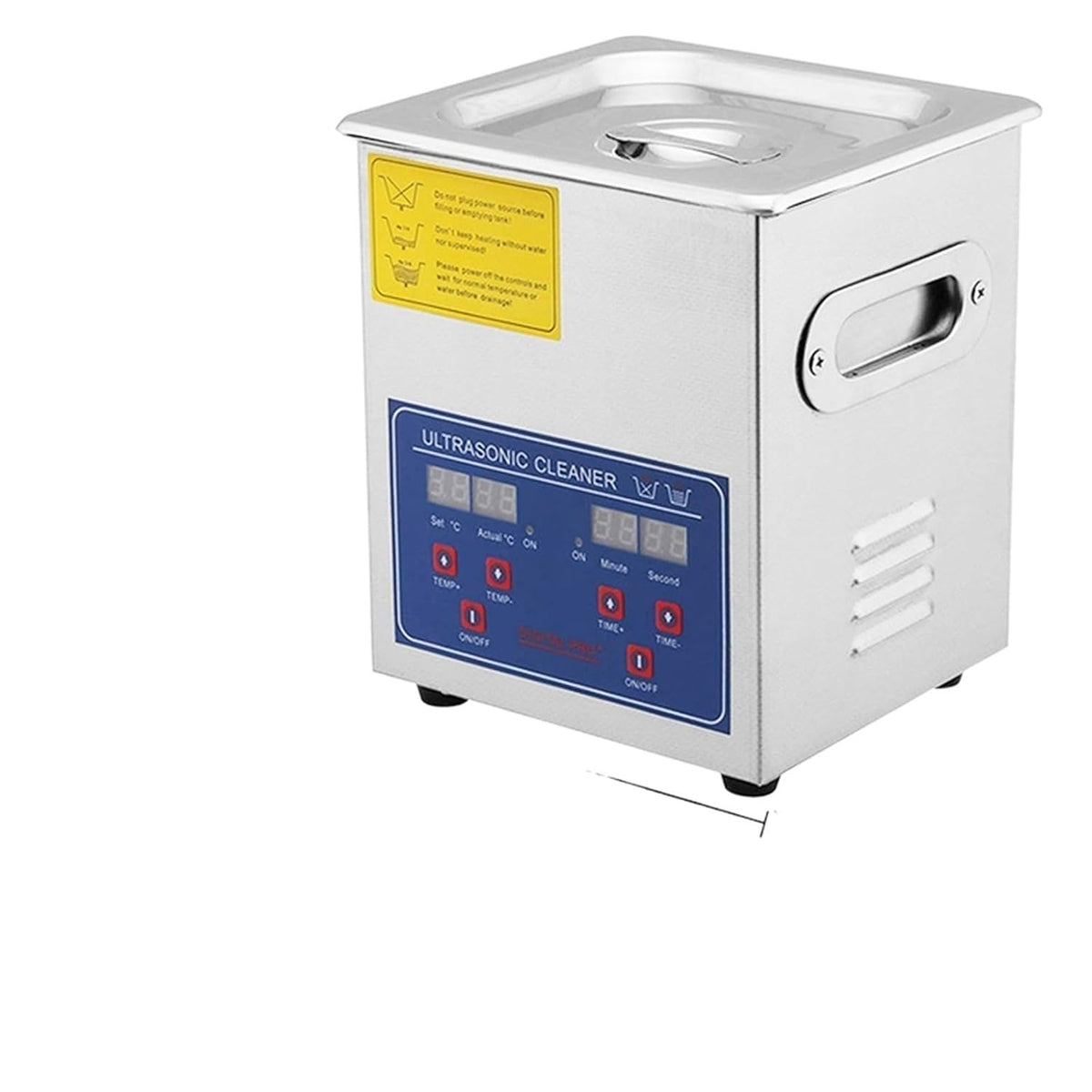 Ultrasone reiniger Tecjhjz Reinigingsmachine, 2L Ultra Cleaner 60W Bad Draagbare Roestvrij Staal Vaatwasser Huishoudelijke Apparaat