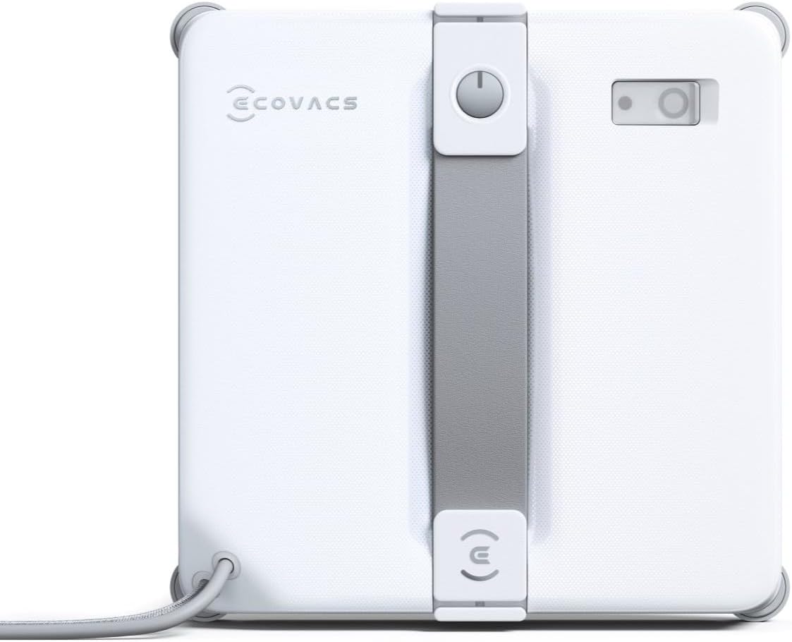 Ecovacs Raamreiniger Winbot Mini 2 Vensterreinigingsrobot, 6 App, met Hoekborstels & Ultrasone Spray, Ultraslank Design, voor Smalle Ramen, Modi