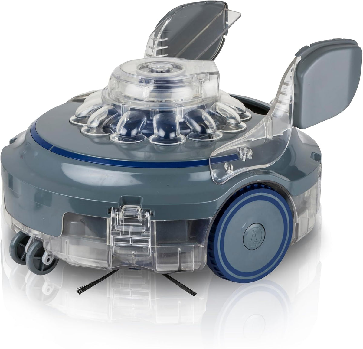 Gre Zwembadrobot RBR120, 120 min looptijd, voor zwembaden tot 12 x 5 m, Wet Runner Xpert, snoerloze robot, met vlakke vloer