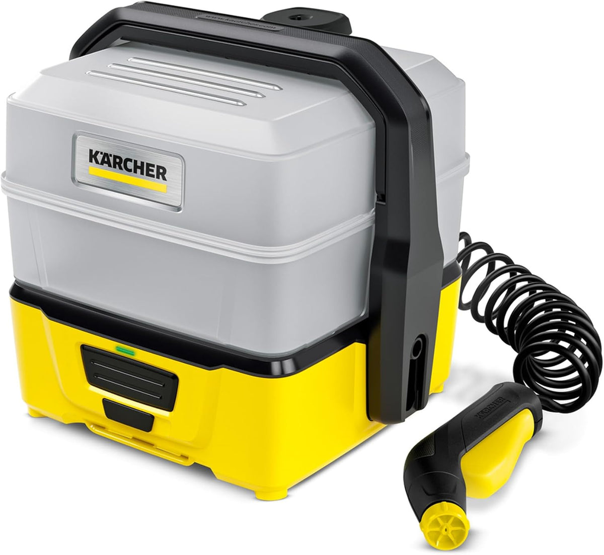 Kärcher Hogedrukreiniger OC 3 Plus drukreiniger, wateropbrengst: 2 l/u, gewicht: 2,3 kg, waterreservoir: 7 l, spiraalslang: 2,8 m, lage druk