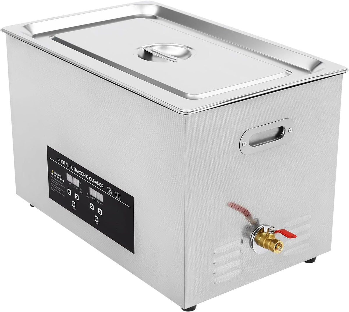 Angdi Ultrasone reiniger Ultrasoon, 30L ultrasoon reinigingsmachine, met digitale timer en verwarming, roestvrijstalen commerciële sieradenreiniger