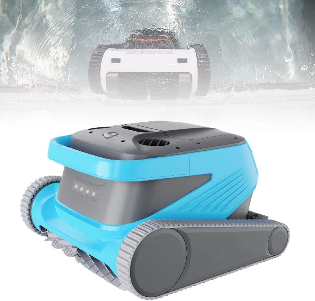 Zwembadrobot Automatische robotstofzuiger, 6 l super grotere filtermanden, 90° zwembadstofzuiger, met app-bediening, met wandklimming
