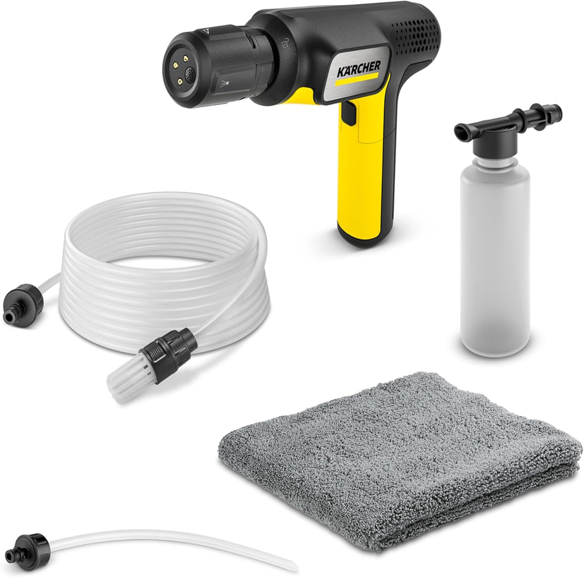 Kärcher Hogedrukreiniger OC Handheld Compact, max. 15 bar, debiet: 150 l/u, gewicht: 0,8 kg, 4-in-1 multi-straal, zuigslang (5 m), middeldruk, USB