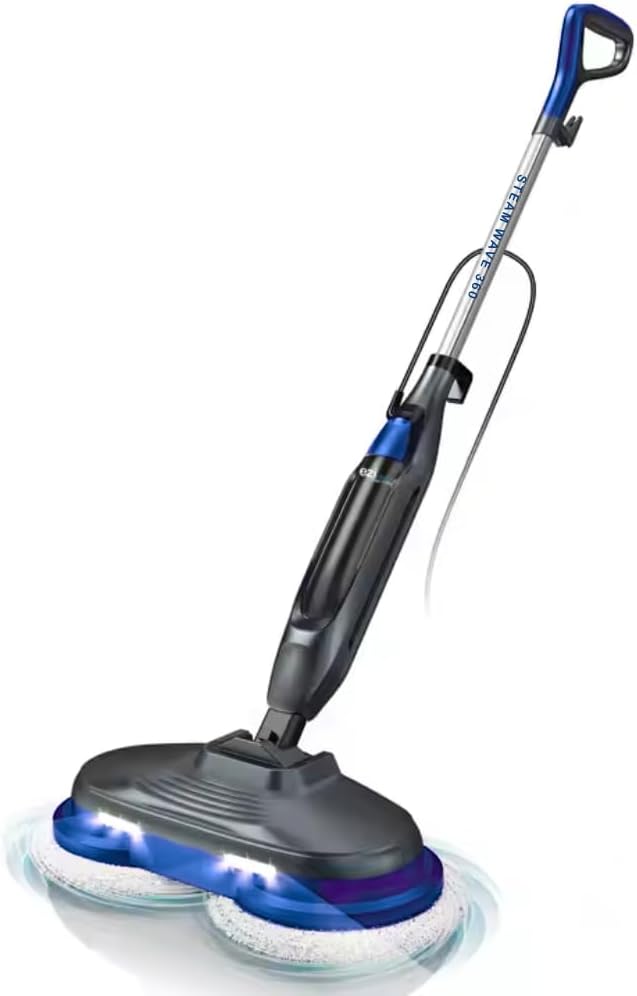Eziclean Stoomreiniger 2-in-1 bezem: /parketwas Steam Wave 360
