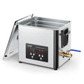 Vevor Ultrasone reiniger 10 l, 180 W, 40 kHz, professionele ultrasone reinigingsmachine, met reinigingsmand en digitaal scherm, roestvrij staal