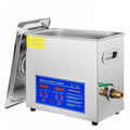 Tecjhjz Ultrasone reiniger reinigingsmachine, 6 l, 200 W, voor sieraden, industriële apparatuur, roestvrij staal, messing bril, voor brillen, horloges
