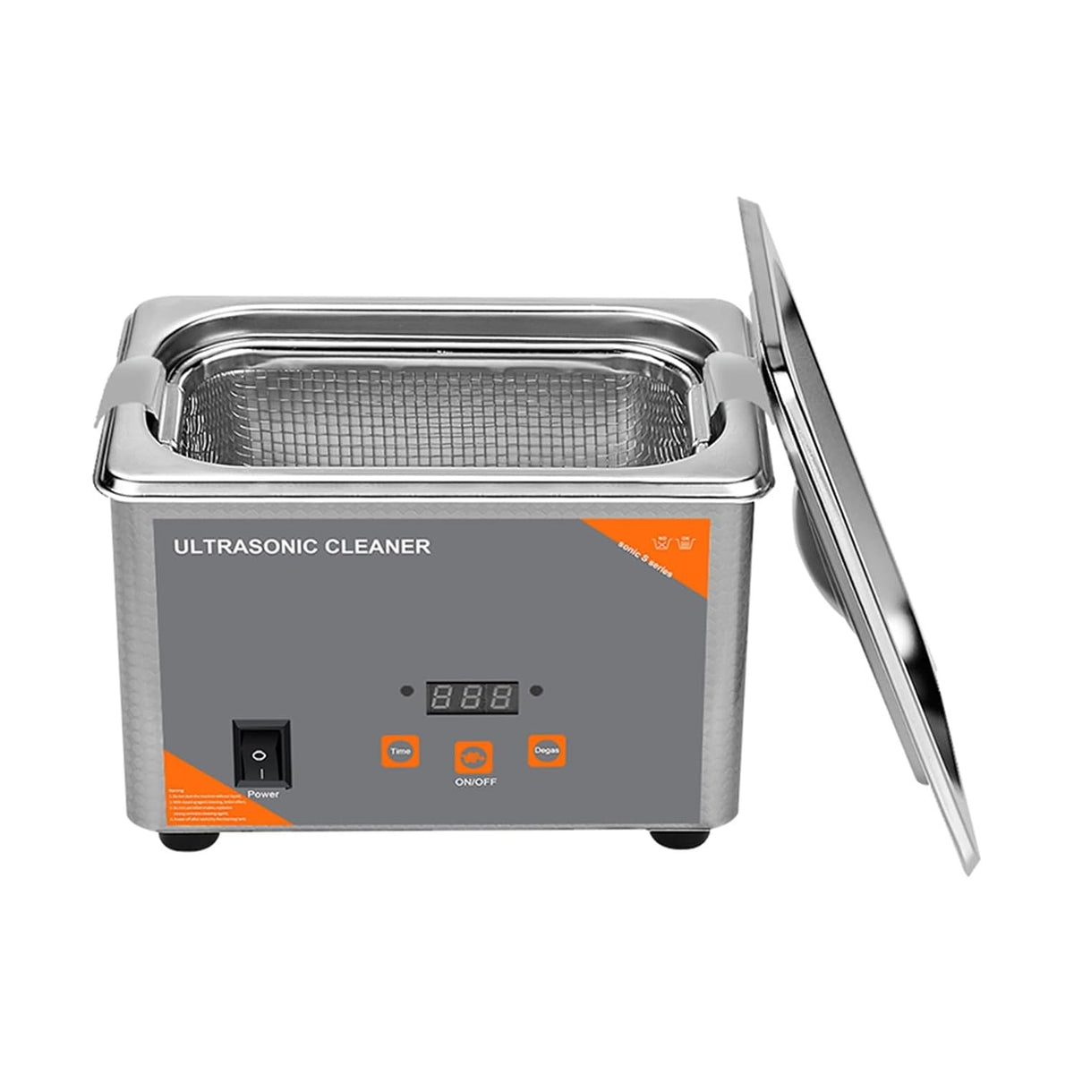 Tecjhjz Ultrasone reiniger reinigingsmachine, 800 ml, digitale tijd 35 W, voor sieraden, halskettingen, brillen, horloges
