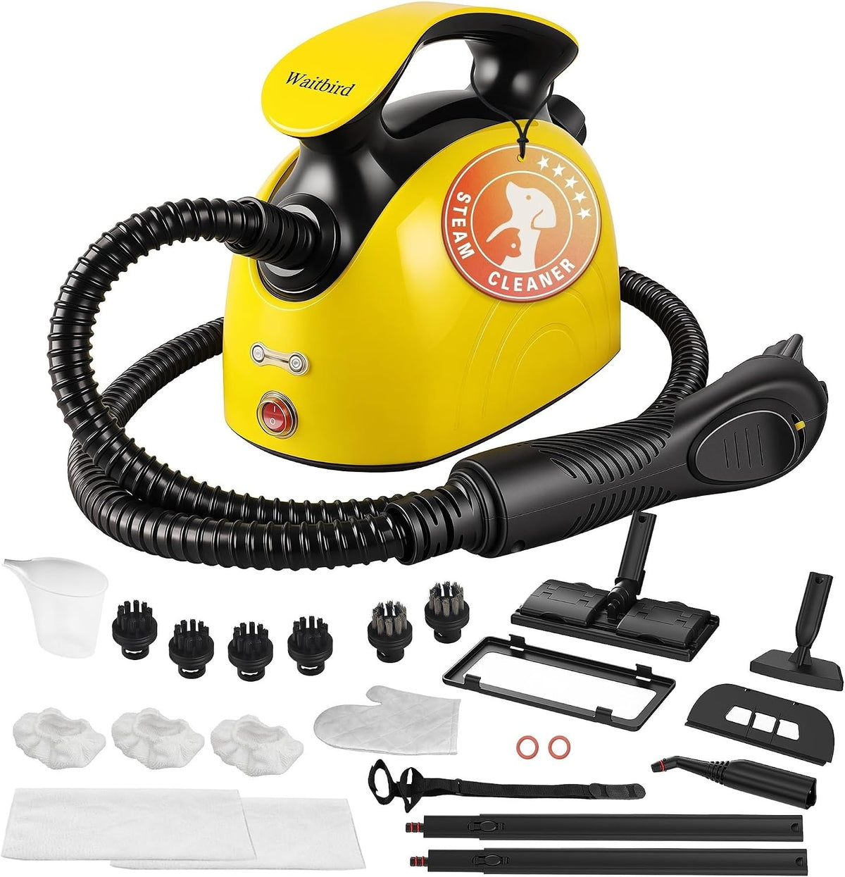 Waitbird Stoomreiniger Handstoomreiniger, 4,5 bar, 1500 W, 120 °C hete stoom, voor thuis