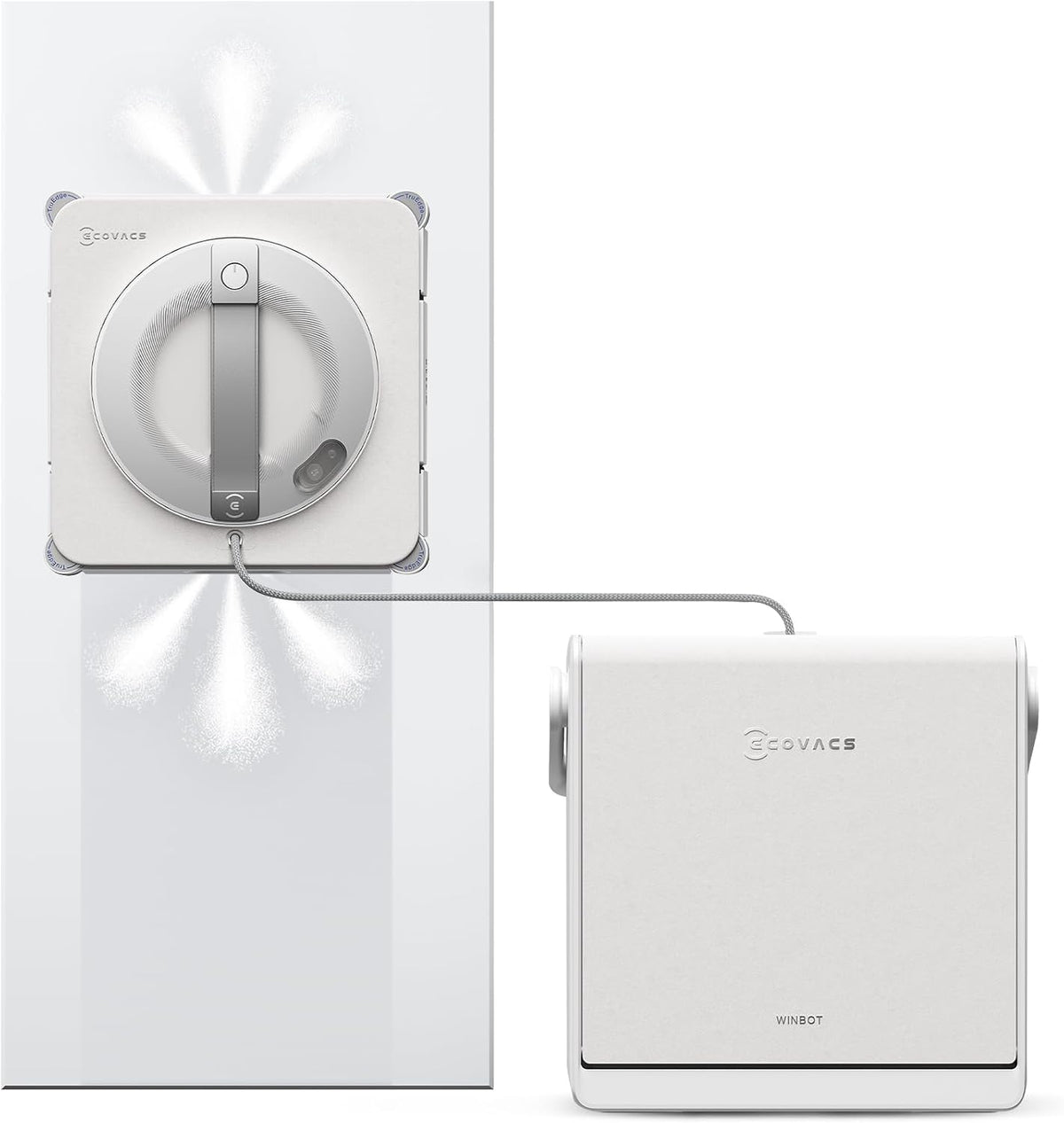 Raamreiniger Ecovacs Winbot W2S PRO OMNI Ruitenreinigingsrobot, met station