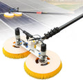 Raamtrekker Roterende reinigingsborstel, 70 cm, voor zonnepanelen, fotovoltaïsche reiniger, met dubbele kop, roterende elektrische borstel