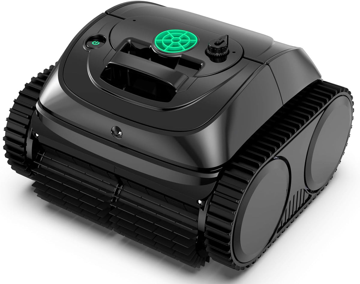 Wybot Zwembadrobot C1 Robot Piscine avec Planification D'itinéraire, Jusqu'à 150 mins, Triple Moteur Amélioré idéal pour 150 m2, Ligne de Flottaison