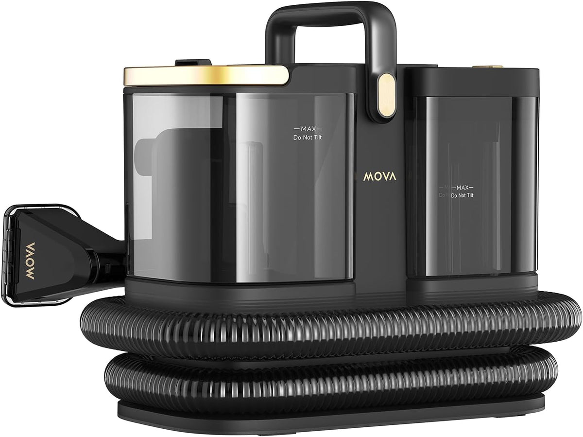 MOVA Stoomreiniger S10 multisurface-, 16.000 Pa zuigkracht, met 9 accessoires, ≤5% restvocht, verwijdert 99,99% van bacteriën en huisstofmijten