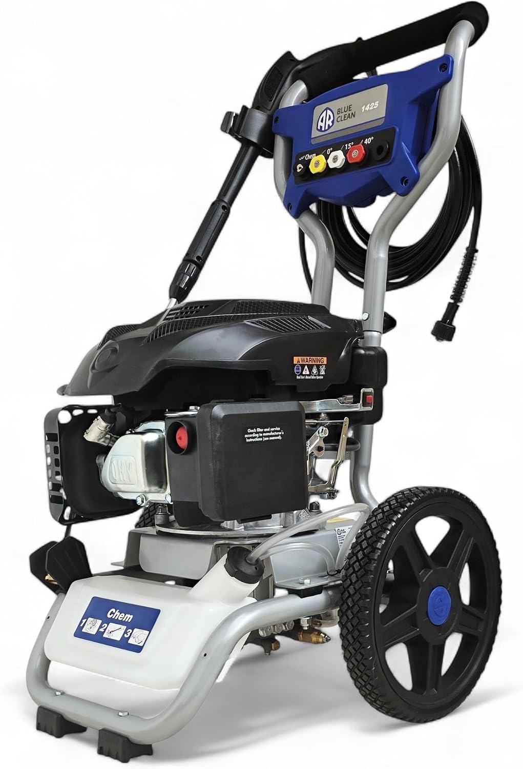 DeTec. Hogedrukreiniger Annovi Reverberi op benzine, 160 bar, 1425 pk, 6 pk, rato EHRV175 motor, 175 cc, oppervlaktereiniger, industriële reiniger
