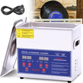 Gejlelds Ultrasone reiniger vinylplatenreiniger, 6L draagbare ultrasone reiniger, instelbare temperatuur / 304 roestvrij staal