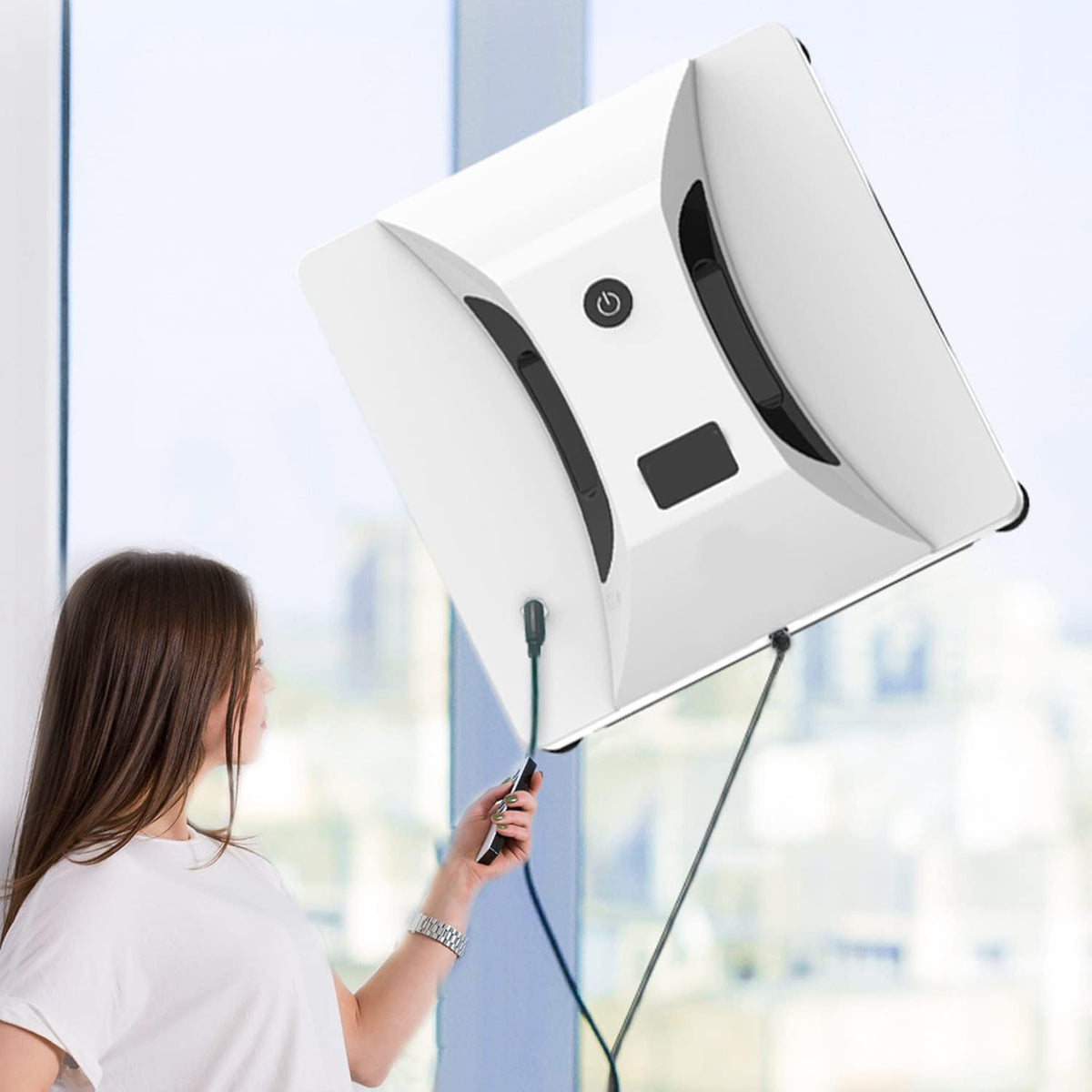 Uibao Robotstofzuiger Ruitenreiniging Automatische robot Elektrische, voor hoogbouw Windows-tegels Badkamer en knikkers