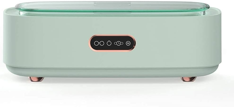 Jfgctyhxy Ultrasone reiniger sieradenreiniger, Draagbare professionele ultrasoon reinigingsmachine, voor sieraden(Green)
