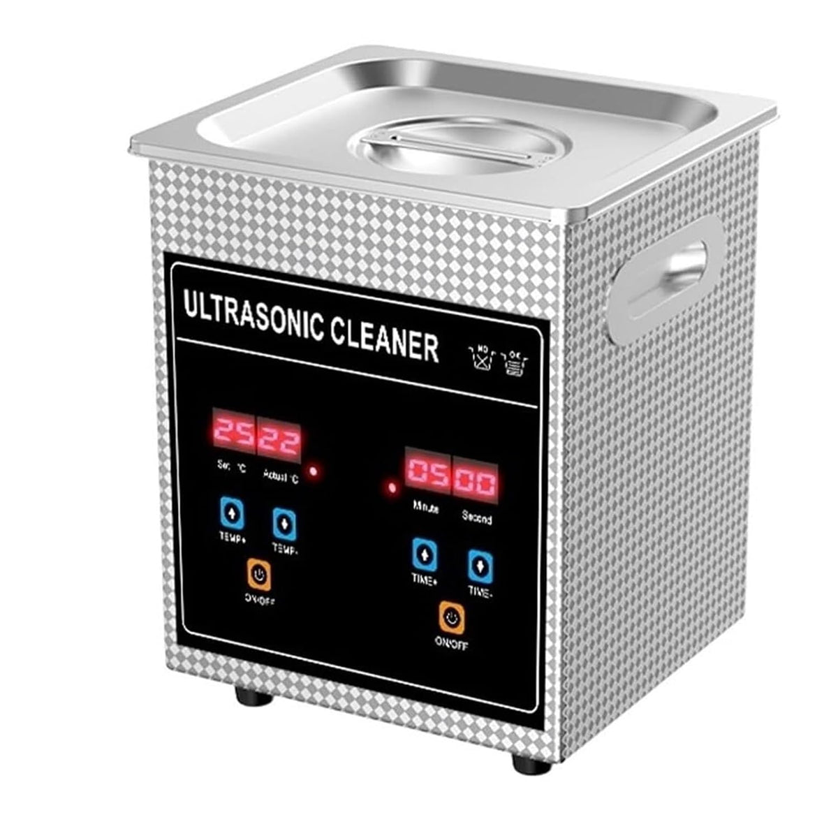 Tecjhjz Ultrasone reiniger reinigingsmachine, 2 l, 60 W, digitale timer, badkamer, ionisator, sieraden, munt, manicure-gereedschap, voor brillen