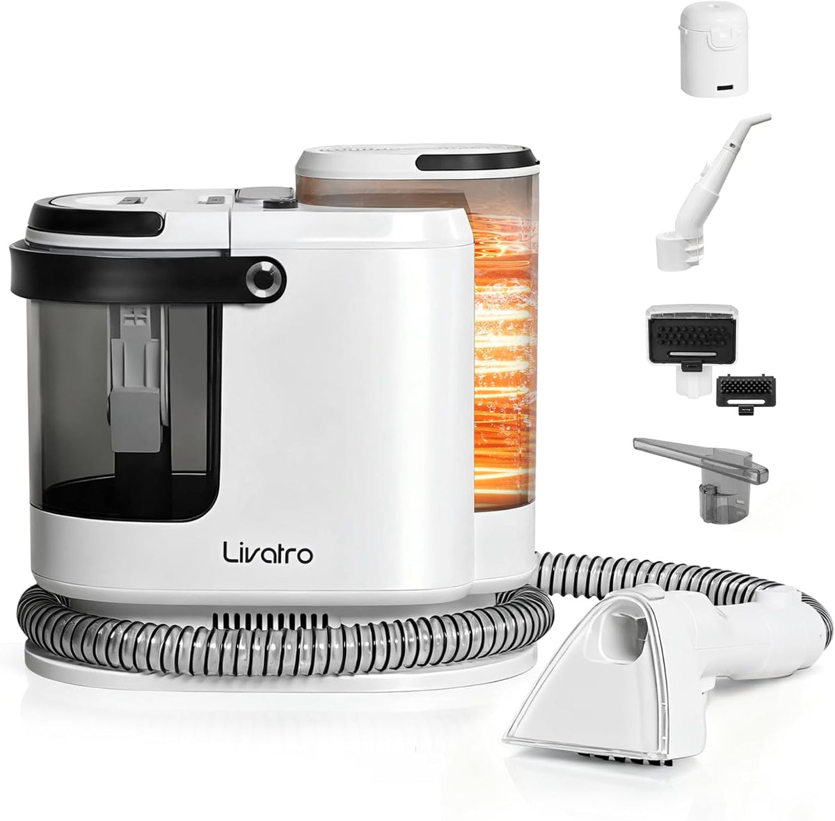 Livatro Tapijtreiniger bekledingsreiniger LVCUCM002, 1,6 L, 15 kPa