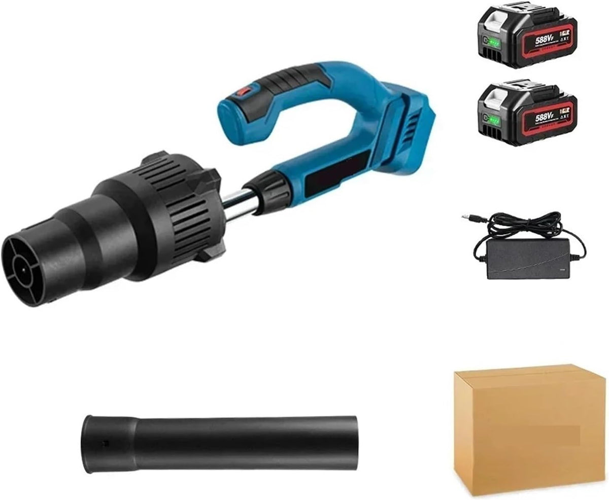 Bladblazer Wafohsr 5500W 52000RPM Borstelloze Blower Draadloze Elektrische, voor 18V Batterij Gebruiksvriendelijk(2 Battery)