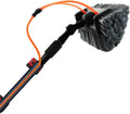 Raamtrekker aquascopic telescoopsteel, met waterdoorlatende 5-zijdenborstel en interne watertoevoer, Tot 7,2 m, Uitschuifbare reiniger