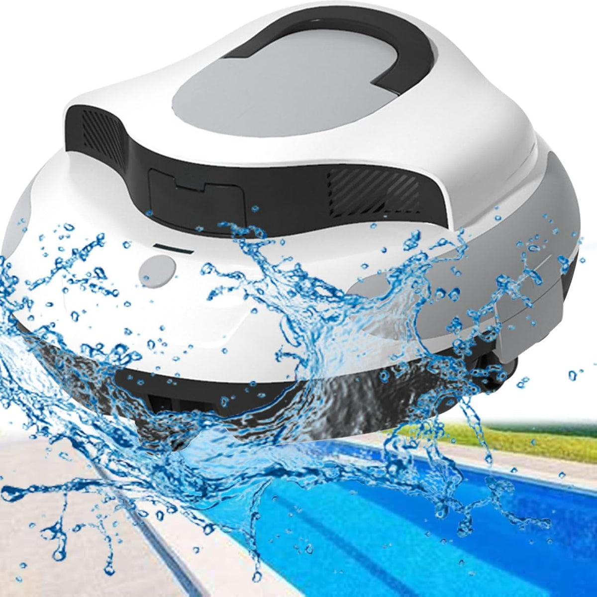 ExoticaBlend Zwembadrobot Zwembadstofzuiger, oplaadbare automatische zwembadreinigingsrobot, draadloze intelligente reinigingszuignap