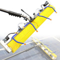 Gthtuhfd Raamtrekker Elektrisch Reinigingsgereedschap, Inclusief 100 Cm Lange Rolborstel, 8 M Kabel, 7 M, Voor Zonnepanelen, Telescopische Steel