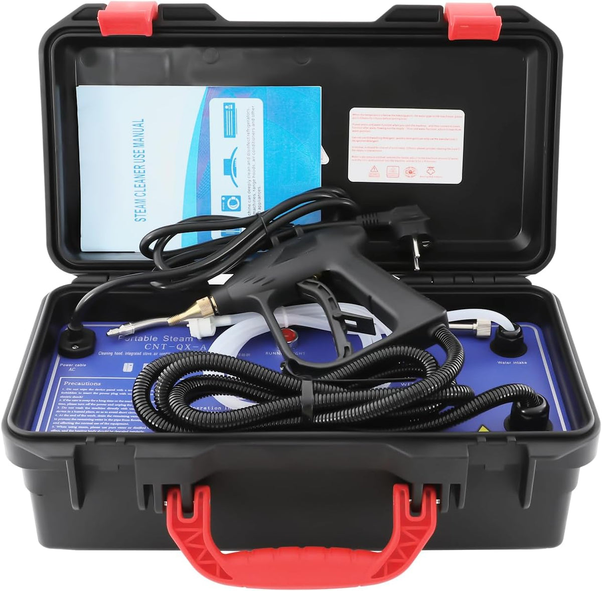 Xiayuhe Nat- en droogzuiger Stoomreiniger Steam Cleaner, 3000 W stoomreiniger, stoomdruk 2-3,5 bar, met twee reinigingsmodi (nat en droog stampen)