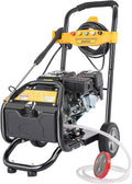 Qranseuyxy Hogedrukreiniger Benzine-, 7,5 pk, 2200 psi, met 5 opzetstukken, 7,5 m slang, benzinemotor, stoomstraler, reinigingslans, voor vloeren