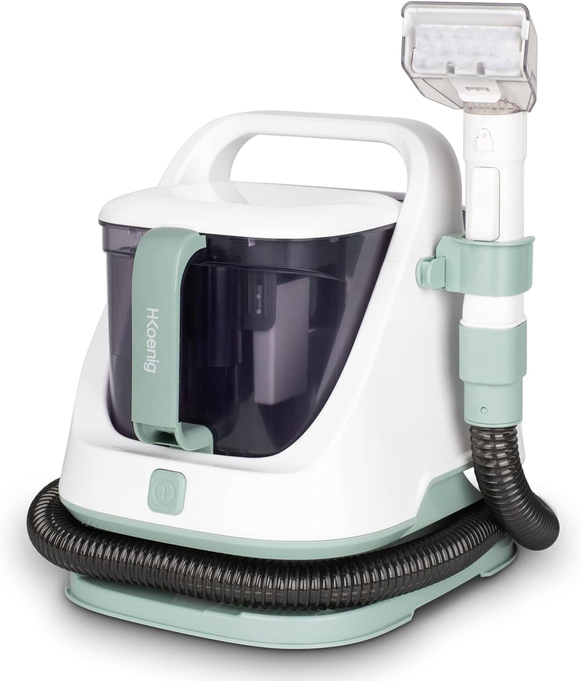 H.Koenig Tapijtreiniger TWT77 Vlekverwijderaar, 650 W, shampoo, voor bank en stof, dubbele tank, reserveborstel inbegrepen, en compact