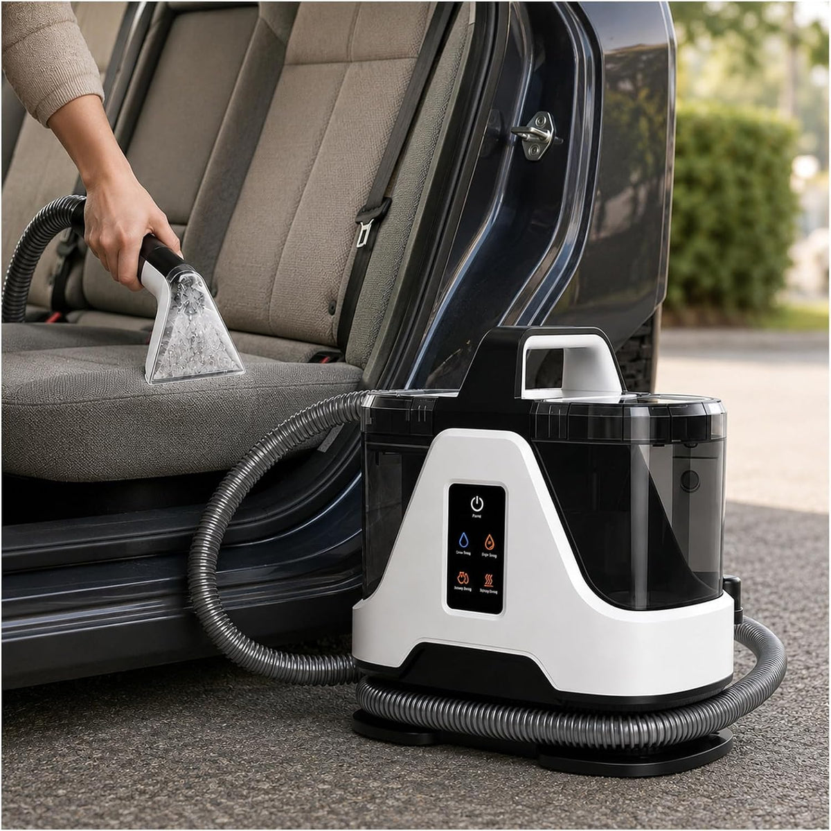 Miaoxiaolong Tapijtreiniger Multifunctionele Draagbare Tapijt- & Bekledingsreiniger, Krachtige 16KPa Zuigkracht, 1700W Motor, Vlekkenreiniger