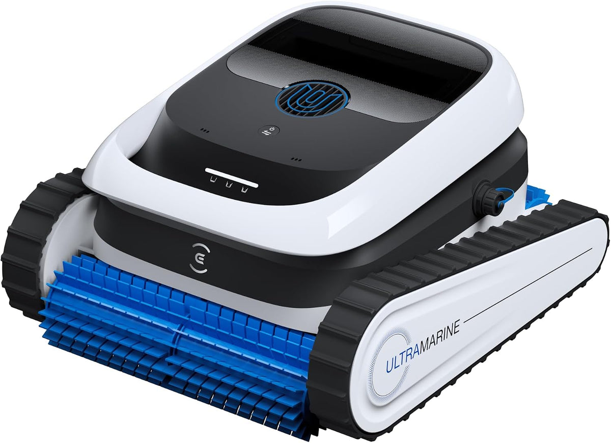 Ecovacs Zwembadrobot Ultramarine P1 zwembadreinigingsrobot, accuduur 180 min, tot 180 m2, UltraPure zuigvermogen (vermogen 4.800 GPH), met app