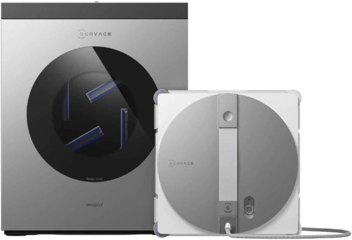 Ecovacs Raamreiniger Winbot W3 OMNI Ruitenreinigingsrobot, app-bediening, met multifunctioneel station, automatische wasfunctie van reinigingspad