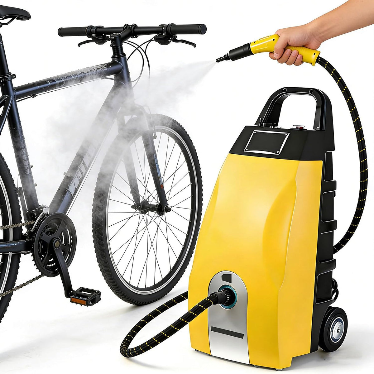 Beachtiful Stoomreiniger Commerciële van 3000 W, 3,5 liter tank, hoge temperatuur van 110 °C, Lichtgewicht, met veiligheidsslot, voor autodetailing