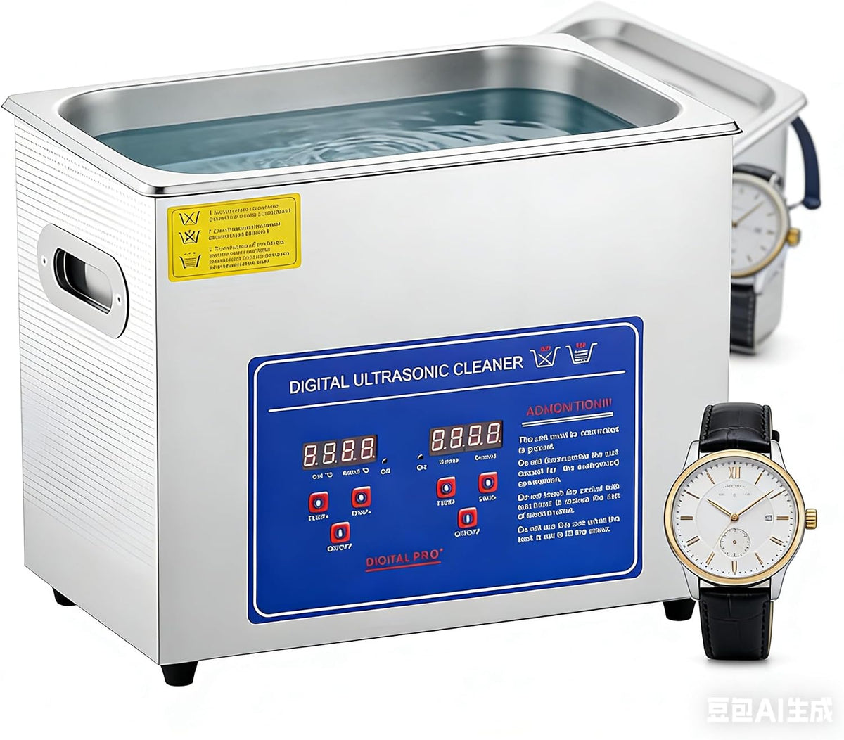 Dnepei Ultrasone reiniger, met digitale timer 4.5L, met grote capaciteit van 30 liter en verwarmingselement