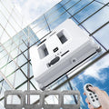 Chhmaelove Robotstofzuiger Nieuwe hoogbouw raamwasrobot 3000 Pa, met 4 dweilpads/afstandsbediening, raamreinigingsrobot